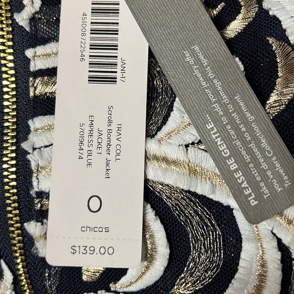 Chicos scrolls bomber jacket - Picture 8 of 8